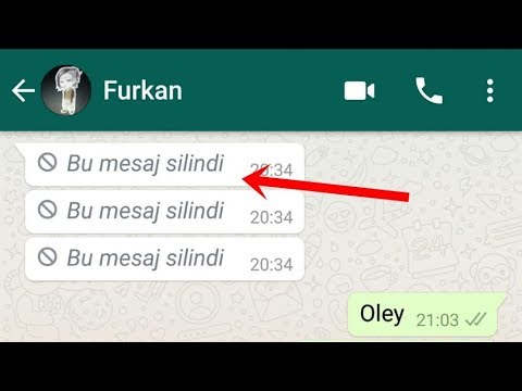 WhatsApp Silinen Mesajları Görme