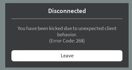 Roblox You Have Been Kicked Due to Unexpected Client Behavior