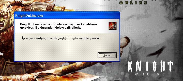 Knight Online Exe Windows Tarafından Bulunamıyor