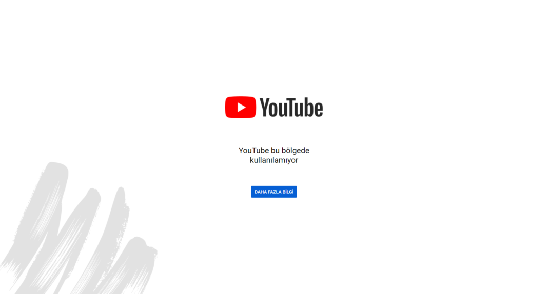 Youtube Bu Bölgede Kullanılamıyor Hatası