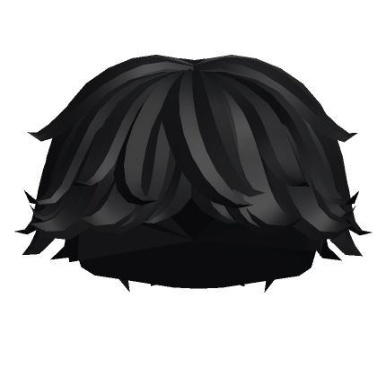 Black Messy Hairstyle Roblox ID