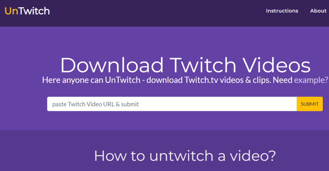 Twitch Video İndirme (Sitesi, Programı)