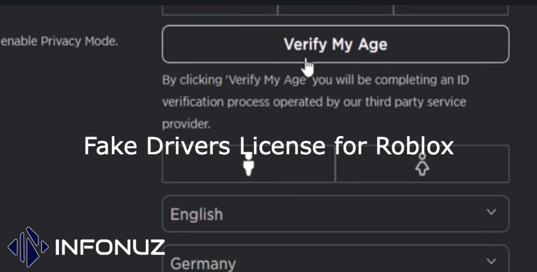 Fake Drivers License for Roblox