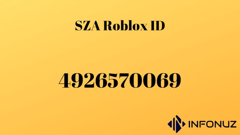 SZA Roblox ID