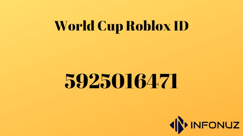 World Cup Roblox ID